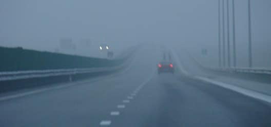 INFOTRAFIC: Atentie soferi, se circula in conditii de ceata pe mai multe drumuri, inclusiv pe autostrada A2 Bucuresti - Constanta